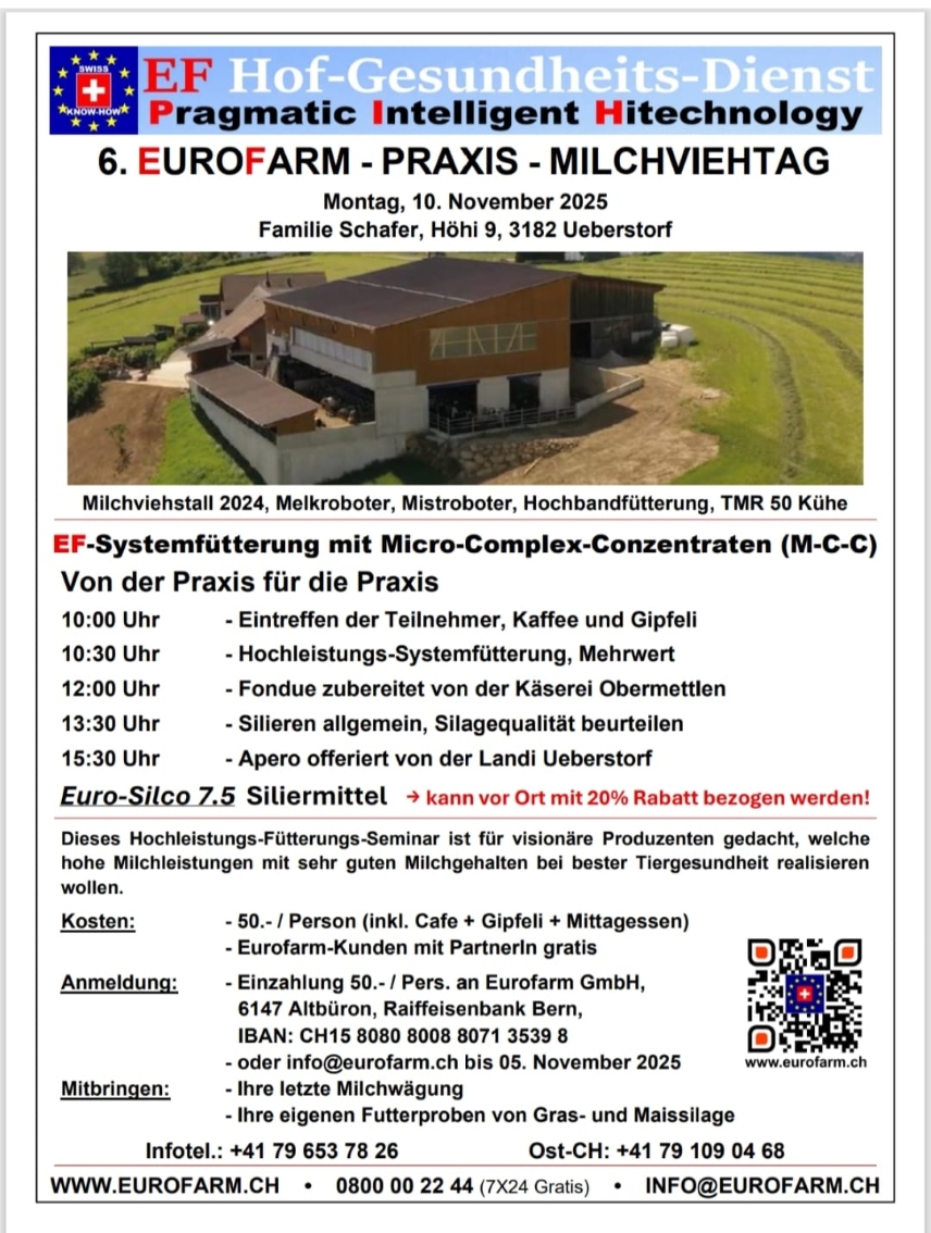 6. Eurofarm-Praxismilchviehtag