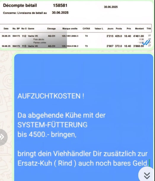 Aufzuchtkosten